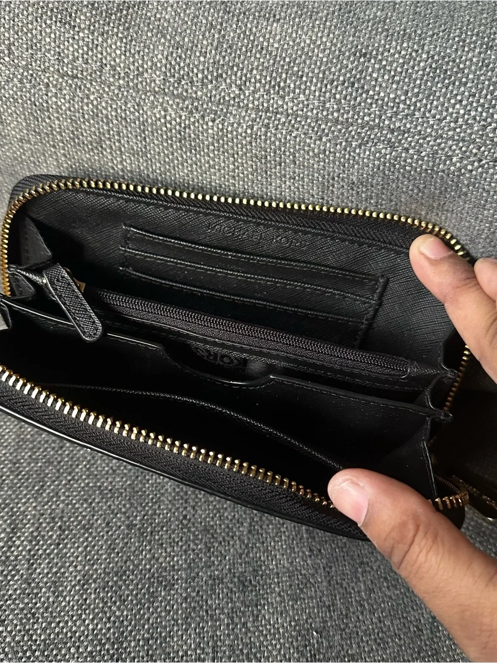 Michael Kors Jet Set Travel Medium Continental Wristlet Wallet Black